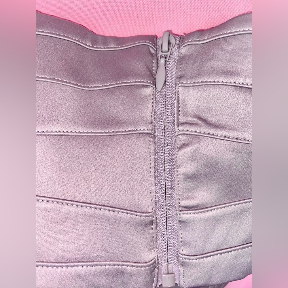Alexandria w/ Corset House of CB Dress Vienne Lavender Gray Flowy Purple Medium - Picture 11 of 17